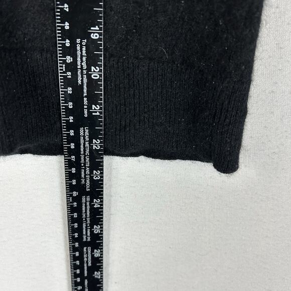 Charter Club Cashmere Cardigan Sweater V-neck Womens Large Black Casual FLAWED - Picture 7 of 9